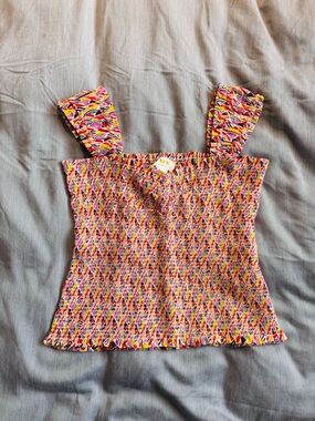 Maeve Anthropologie Smocked Tank